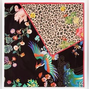 Johnny Was Dreamer Floral and Animal Print beach towel